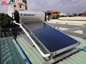 Máy Nước Nóng Solahart 180L Lắp Mái Tole Tại Thuận An – Bình Dương.